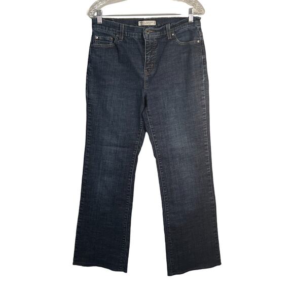 Levis 512 Jeans Womens Size 12 32" Waist  Blue Bootcut Slimming Mid Rise - Picture 1 of 8